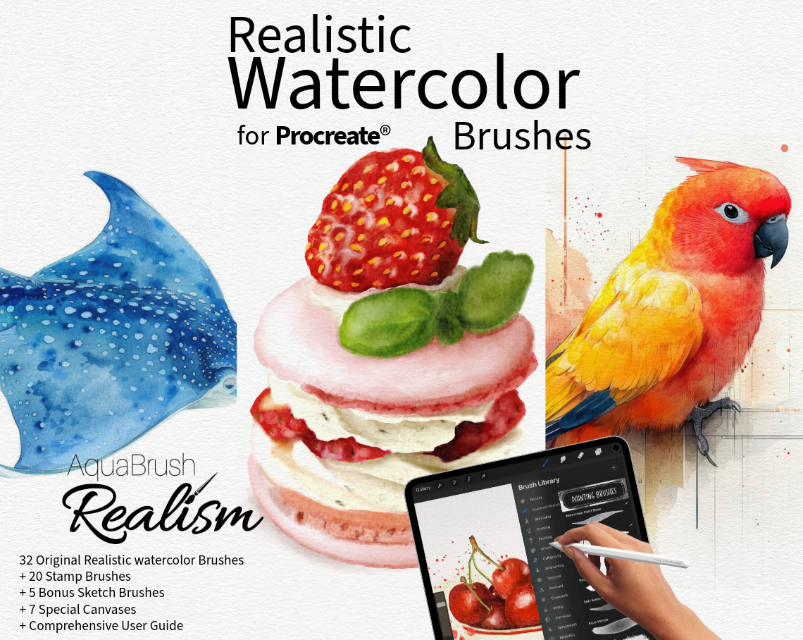 Aqua Brush for Procreate Realism